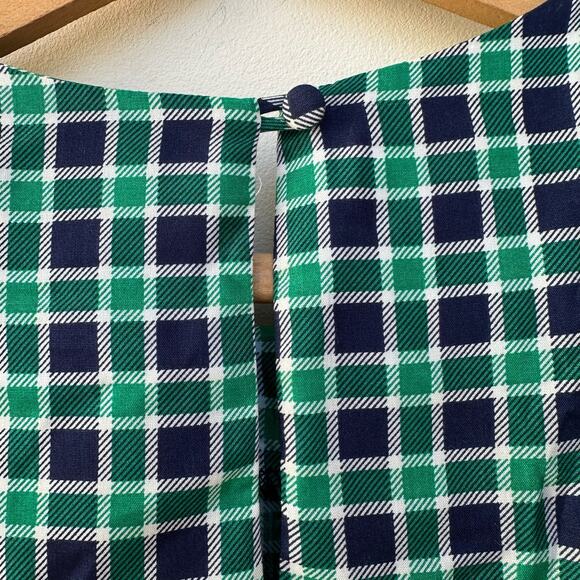 Susan Bristol Plaid Short Sleeve Blouse - Size 16 - Vintage Made in USA - Picture 7 of 8